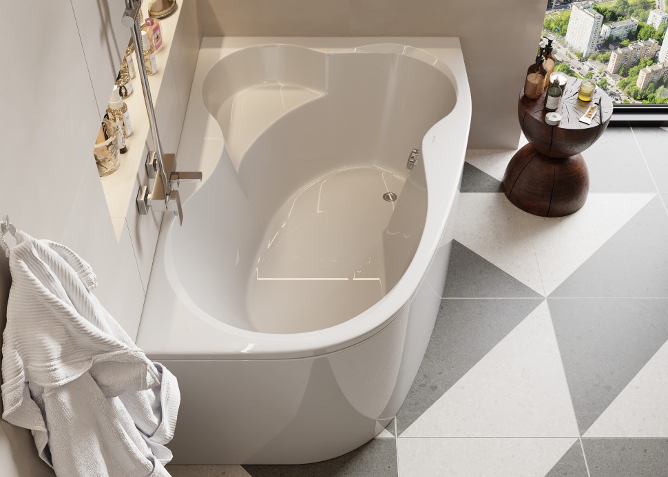 Акриловая ванна VAGNERPLAST MELITE 160x105 Right