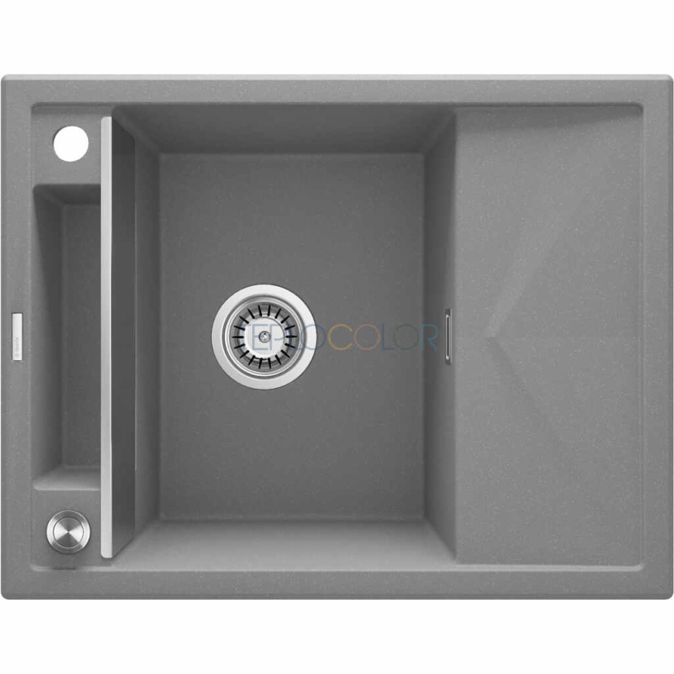 Гранитная мойка - магнитная, 1-чаша с осушкой