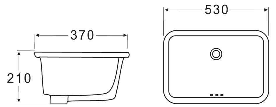 Накладная раковина BelBagno BB1006