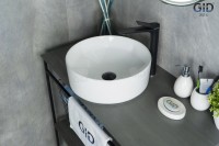 Раковина Gid N9425 51144 накладная белая 40x40x15