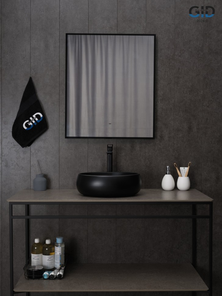 Раковина Gid Bm9030ds 53384 накладная черная матовая 40x30x13.5