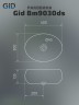 Раковина Gid Bm9030ds 53384 накладная черная матовая 40x30x13.5