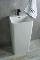 Раковина Gid Nb148 81117 накладная белая 42x41x86