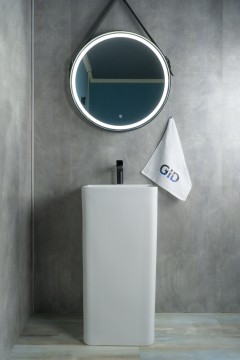Раковина Gid Nb148 81117 накладная белая 42x41x86