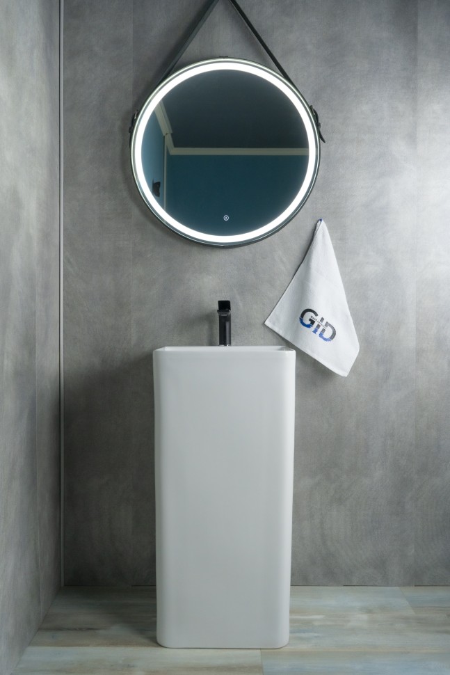 Раковина Gid Nb148 81117 накладная белая 42x41x86