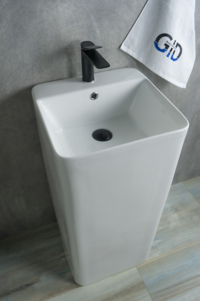 Раковина Gid Nb148 81117 накладная белая 42x41x86