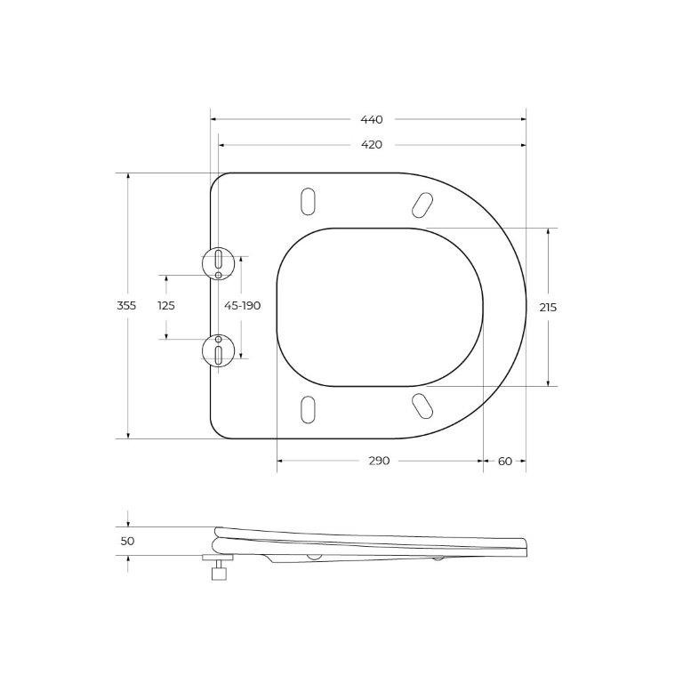 Крышка-сиденье BelBagno STEAM BB130SC