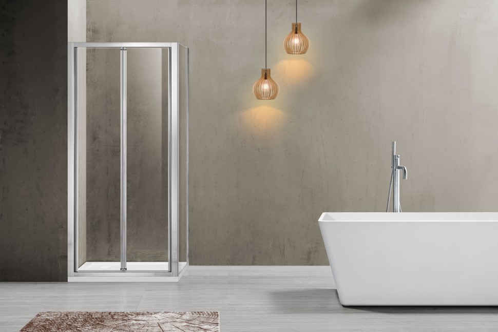 Душевой уголок Garda VSR-1G9090CL, 900*900, хром, стекло прозрачное