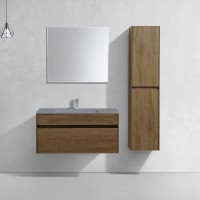 База под раковину Chiara 1000 подвесная, 1 выкатной ящик soft-close, T.Oak