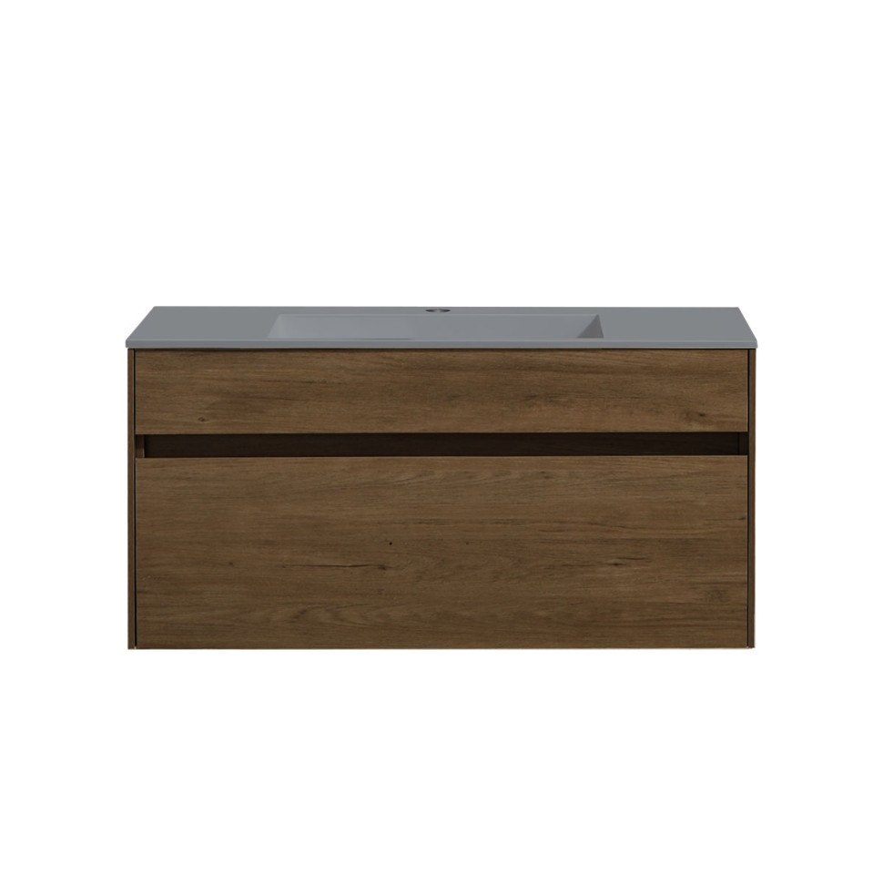 База под раковину Chiara 1000 подвесная, 1 выкатной ящик soft-close, T.Oak