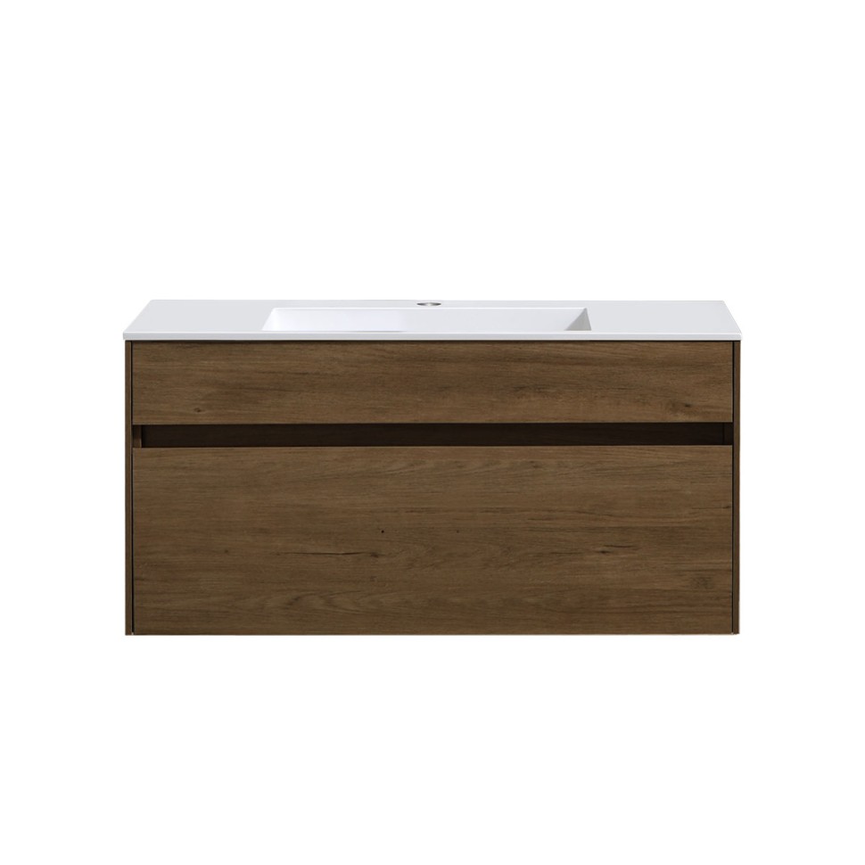 База под раковину Chiara 1000 подвесная, 1 выкатной ящик soft-close, T.Oak