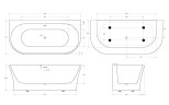 Акриловая ванна BELBAGNO BB711-1700-750
