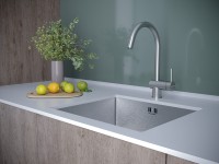 Смеситель для кухни Bend, нержавеющая сталь, Be212066-SS(BS), Paulmark