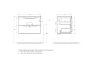 База под раковину подвесная BelBagno MARINO-700-2C-SO-WO-P