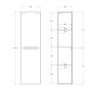 Шкаф подвесной BelBagno ETNA-1500-2A-SC-RN-P-R Rovere Nature