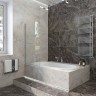 Шторка на ванну Veconi Palau PL-79, 800x1500, хром, стекло прозрачное