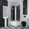 Душевая кабина Niagara Eco NG-7508-14BK (90х90х200) высокий поддон(40см),стекло мозаика,4 места