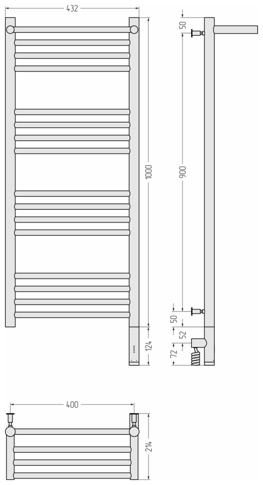 Богема с полкой 3.0 1000х400 / МЭМ правый