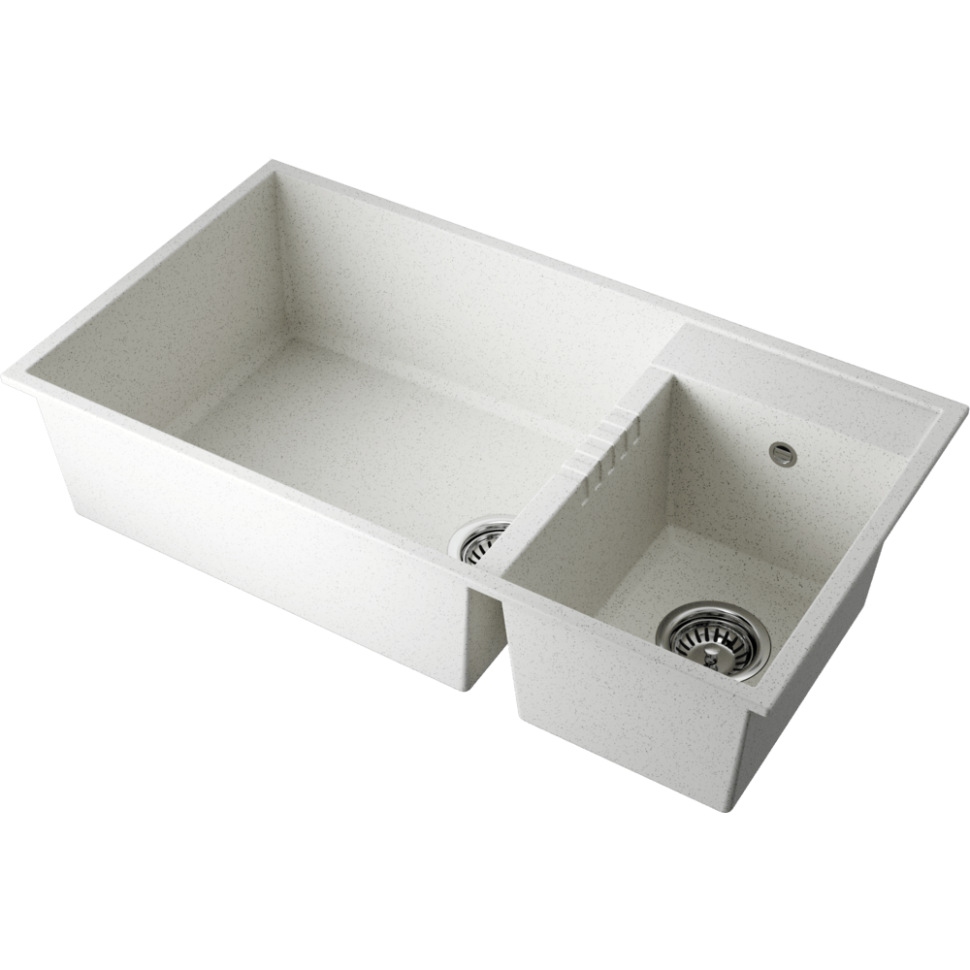 Кухонная мойка Omoikiri Tedori 85-2-U-WH Tetogranit/белый