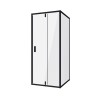 Душевое ограждение Niagara Nova NG-83-8AB-A80B (80х80х195) квадрат,черный,дверь распашная,стекло прозрачное,2 места