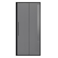 Дверь в нишу Niagara Nova NG-85-9TB (90х195) черный матовый,стекло тонированное,дверь раздвижная,1 место