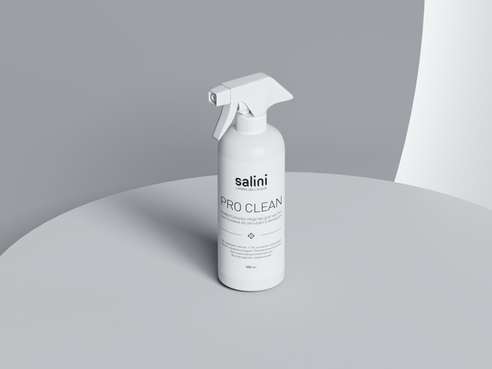 Универсальное средство для чистки сантехники из литьевого мрамора Salini Pro Clean, 500мм 1905001