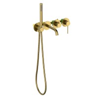 Смеситель встроенный для ванны с душем Timo Saona 2314/20YSM золото шлифованное