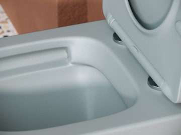 Подвесной унитаз Balearica Rimless (цвет Черный Матовый) CN6000MH