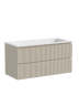 Тумба подвесная SANCOS Snob R 995х445х500, c двумя ящиками оснащенными доводчиками, Beige Soft , арт.SNR100CE
