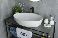 Раковина Gid N9433 51148 накладная белая 61x41x14.5