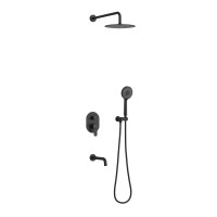 Душевой комплект BERGES VENTAS 3R BLACK, черный матовый