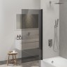 Душевая шторка RIVER S Black 900 тонированное стекло