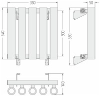Кумир-0 300х330 5 секций