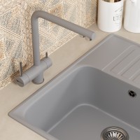 Смеситель для кухни Uperwood UPD-005-03 сатин/дым