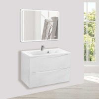 База под раковину Mia 800 подвесная, 2 выкатных ящика soft close, G.White