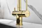 Смеситель для кухни SERPENTINE, золото, Se213222-G, Paulmark
