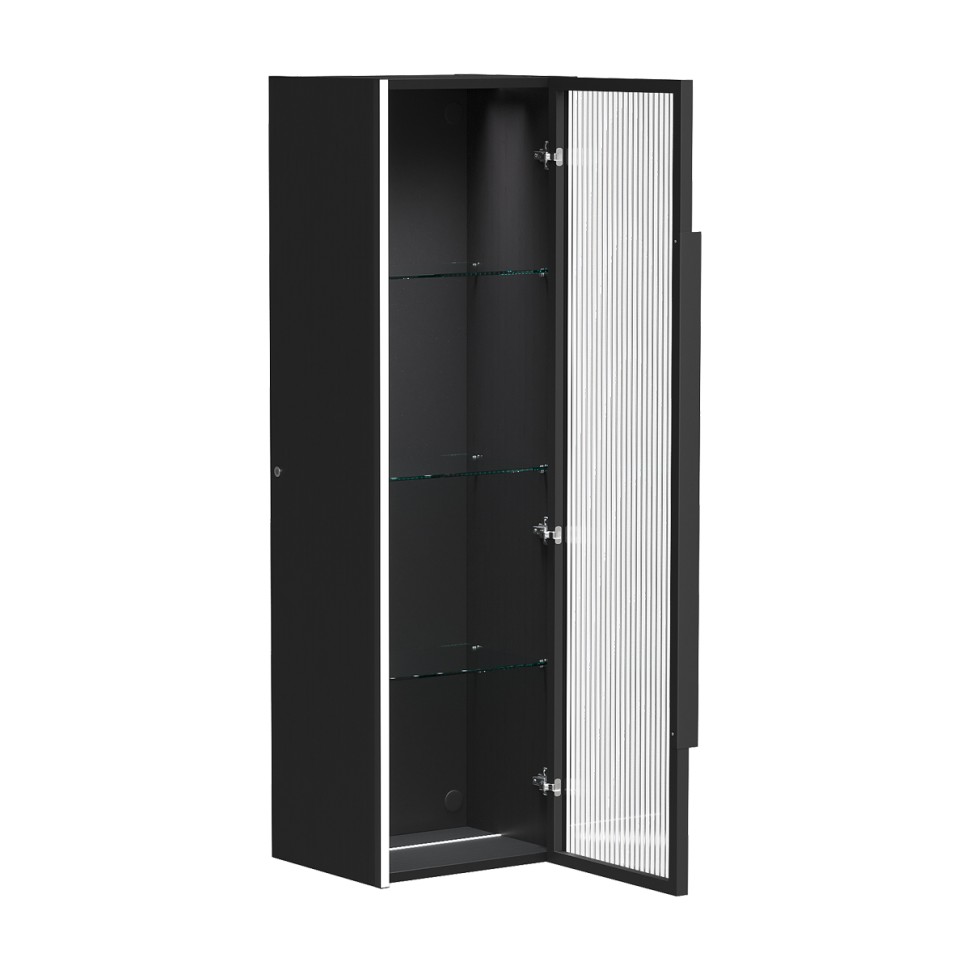 AQM90051MB "S5" Пенал подвесной универсальный 360х300х1200, дуб черный