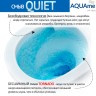 Унитаз подвесной с сиденьем SoftClose, смыв QUIET, скрытый крепеж. 520x365x360 AQM2002LPRO