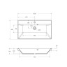 Раковина из литьевого мрамора BelBagno BB800/450-LV-MR-AST