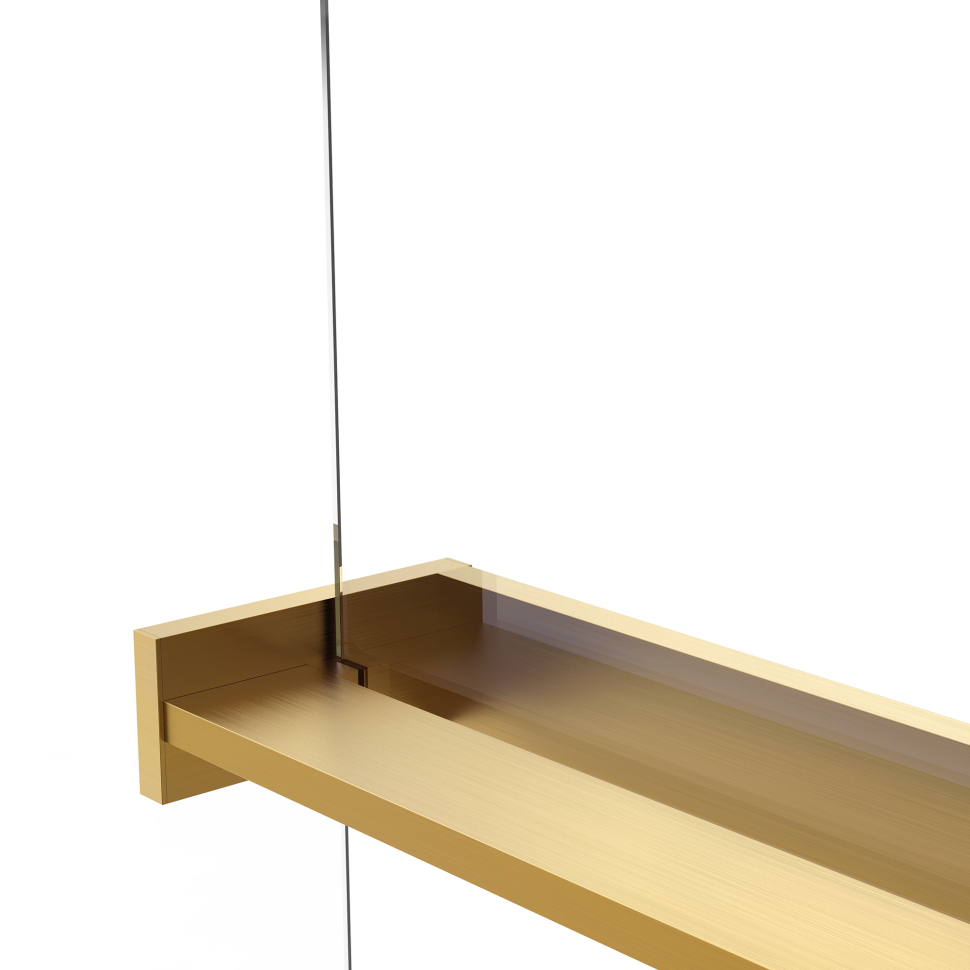 Душевая перегородка Walk-In VSW-1HR120CLG, 1200*2000, матовый золотой, стекло прозрачное