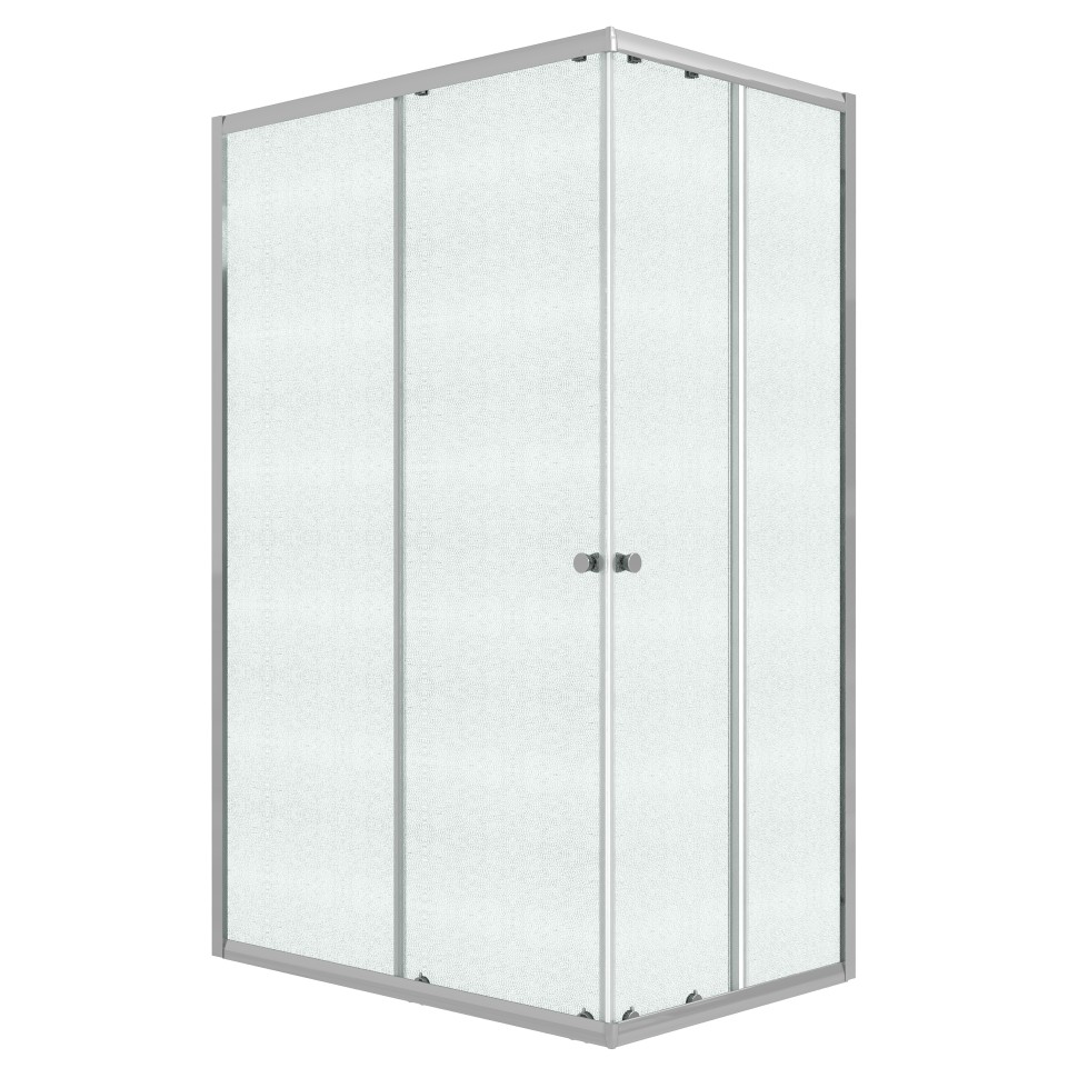 Душевое ограждение Niagara Eco NG-1129-14QMT (120х90х190) прямоугольник,раздвижное,хром,стекло матовое,1 место