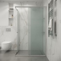 Душевое ограждение Niagara Eco NG-1129-14QMT (120х90х190) прямоугольник,раздвижное,хром,стекло матовое,1 место