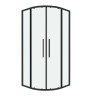 Душевое ограждение Grossman Cosmo 301.K33.02.9090.21.00 (90х90х195) четверть круга,раздвижная,черный матовый,стекло прозрачное, 1 место