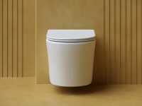 Подвесной унитаз Balearica Rimless (цвет Черный Матовый) CN6000MW