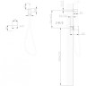Смеситель ABBER Rund AF8725 с гигиеническим душем, хром