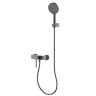 AQM6413GM Asti Смеситель для душа однорычажный, с душевым набором, 3 режима, серый матовый