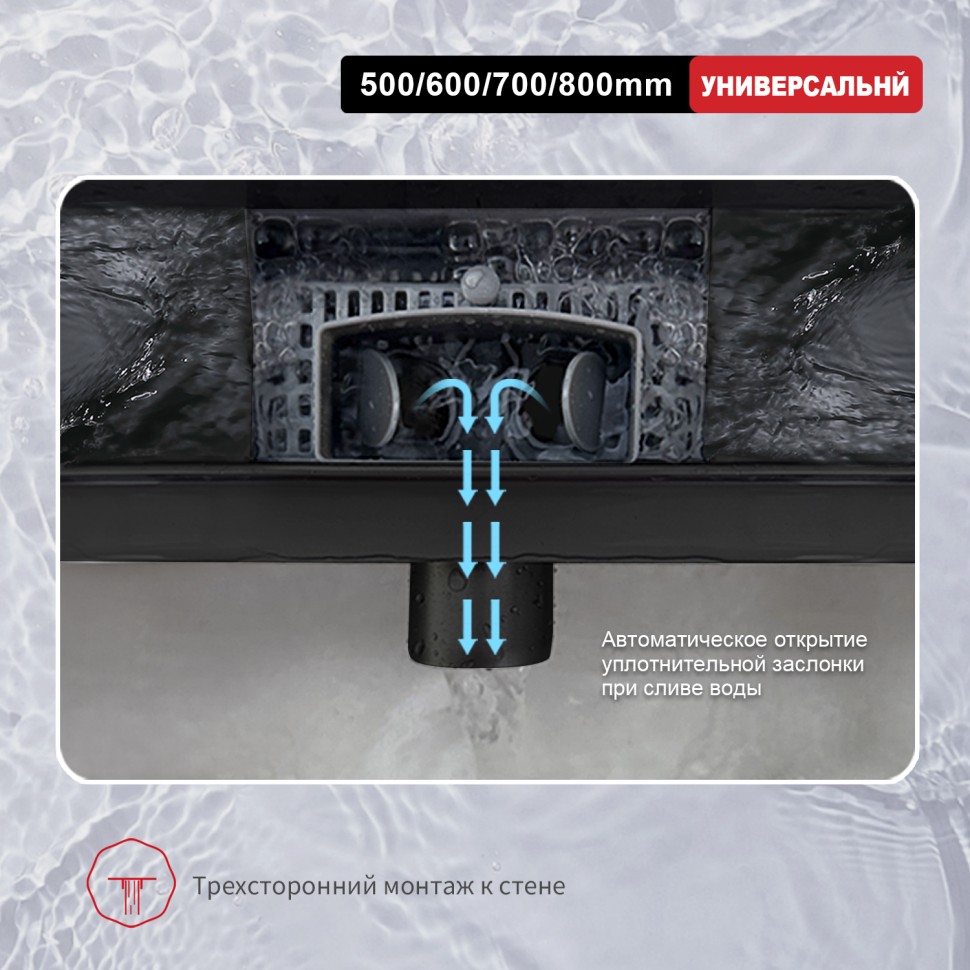 Трап для душа 70*600мм R650.60.06