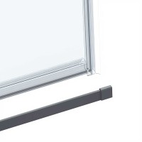 Душевая дверь Como Soft VDS-1CS130CLGM, 1300, вороненая сталь, стекло прозрачное