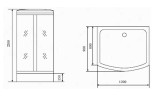 Timo Standart T-1115 душевая кабина 120*90*220