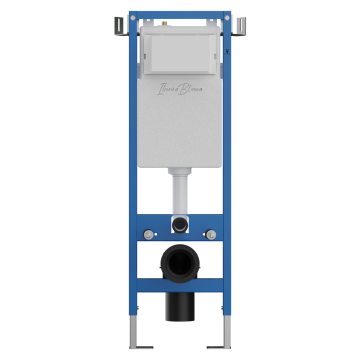 Комплект 3в1 IBERICA BLANCA инсталляция SILENCIO MINI, унитаз TOLEDO ALTO белый, кнопка смыва ESTI-O хром матовый (IB.001M.TLA.231.824)